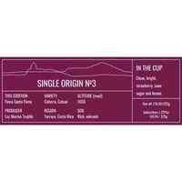 Single Origin No. 3 Costa Rica Natural